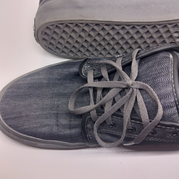 Vans Ultra Cush Pro Shoes Dark Gray Denim Pewter - Picture 4 of 8